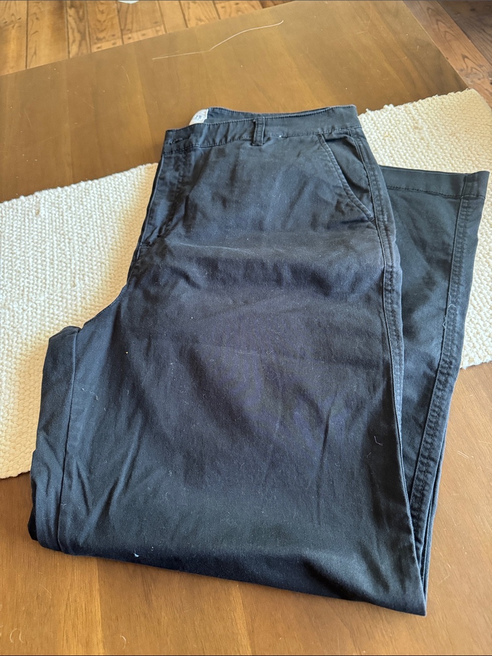 GAP Black Women's Straight-Leg Trousers